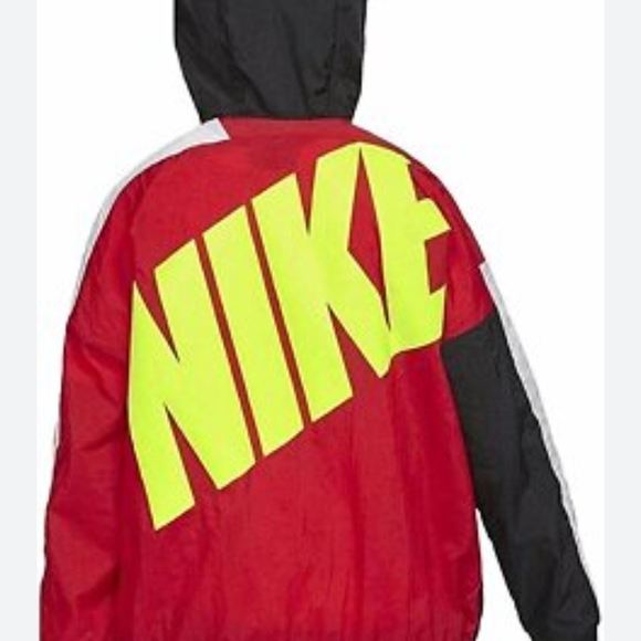 Nike Kids Red and Black Windbreaker - Picture 4 of 4